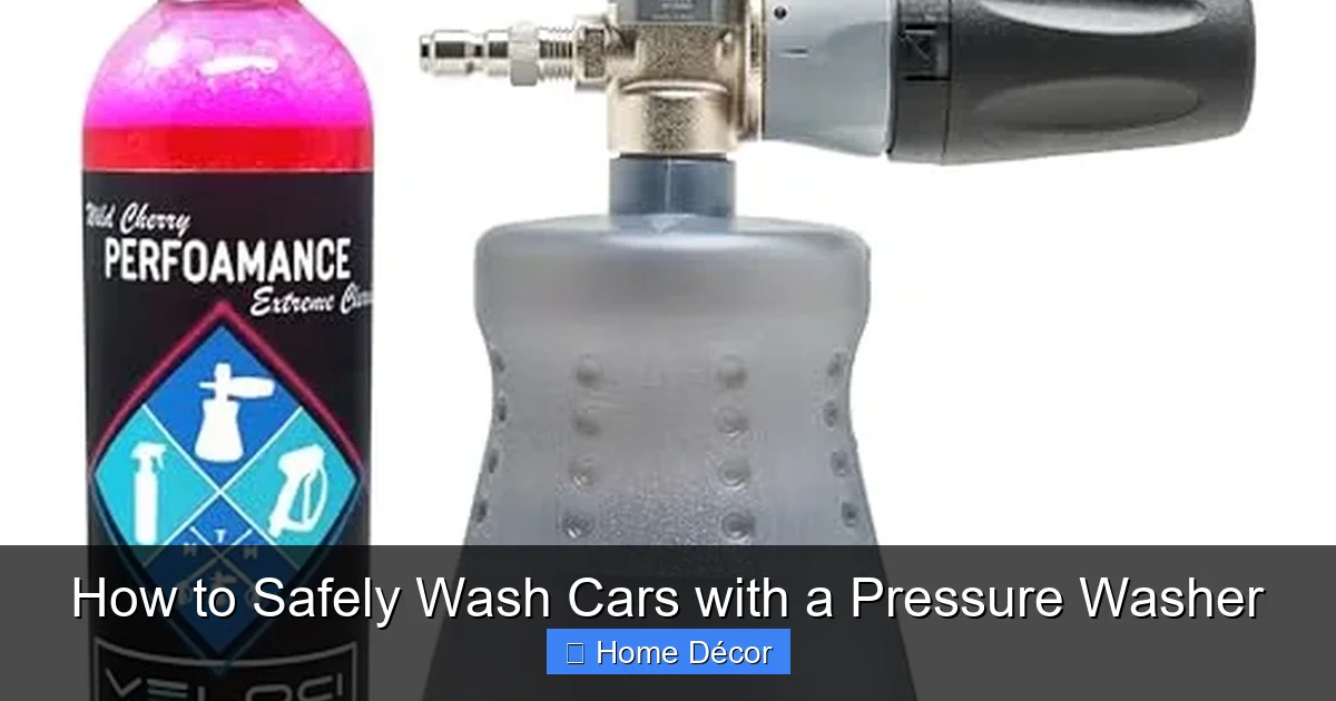 How to Safely Wash Cars with a Pressure Washer