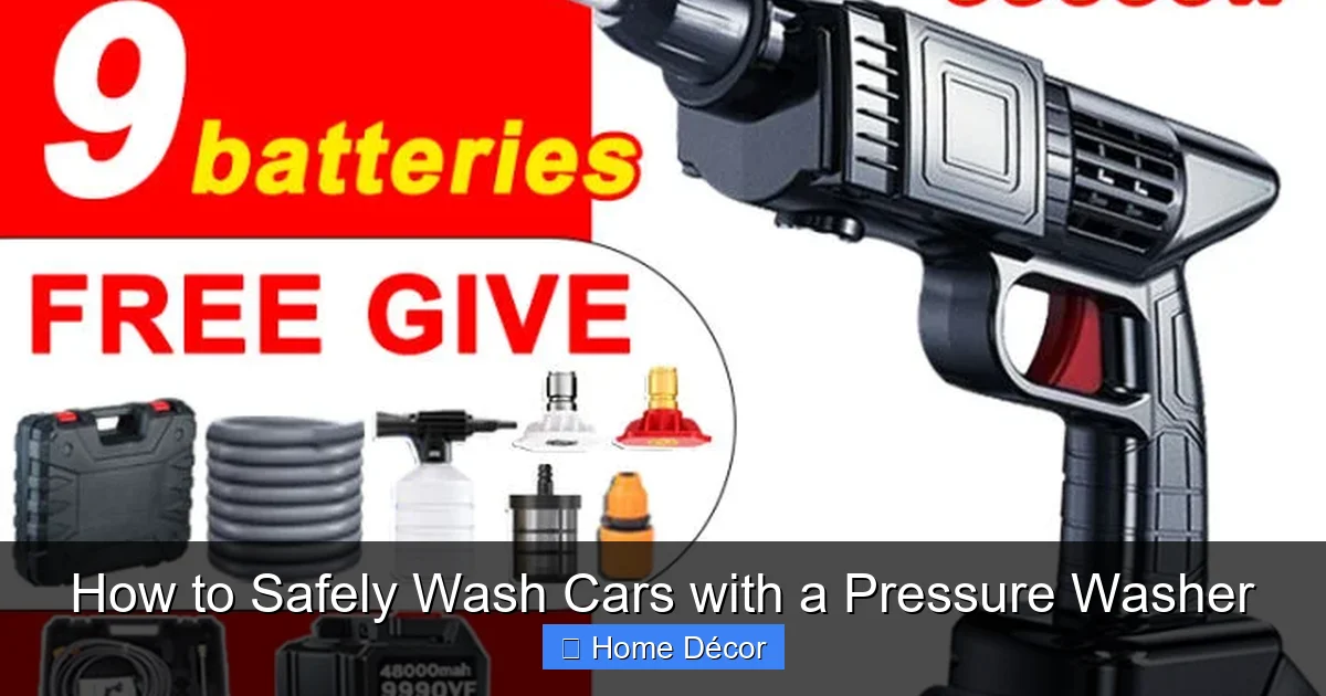How to Safely Wash Cars with a Pressure Washer