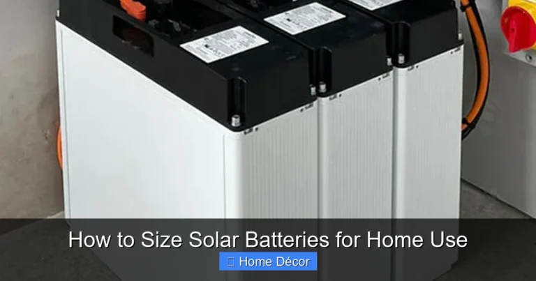 How to Size Solar Batteries for Home Use