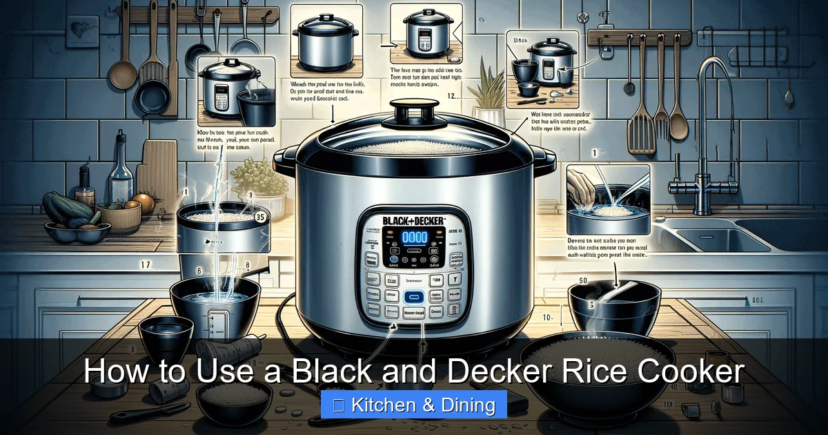 How to Use a Black and Decker Rice Cooker