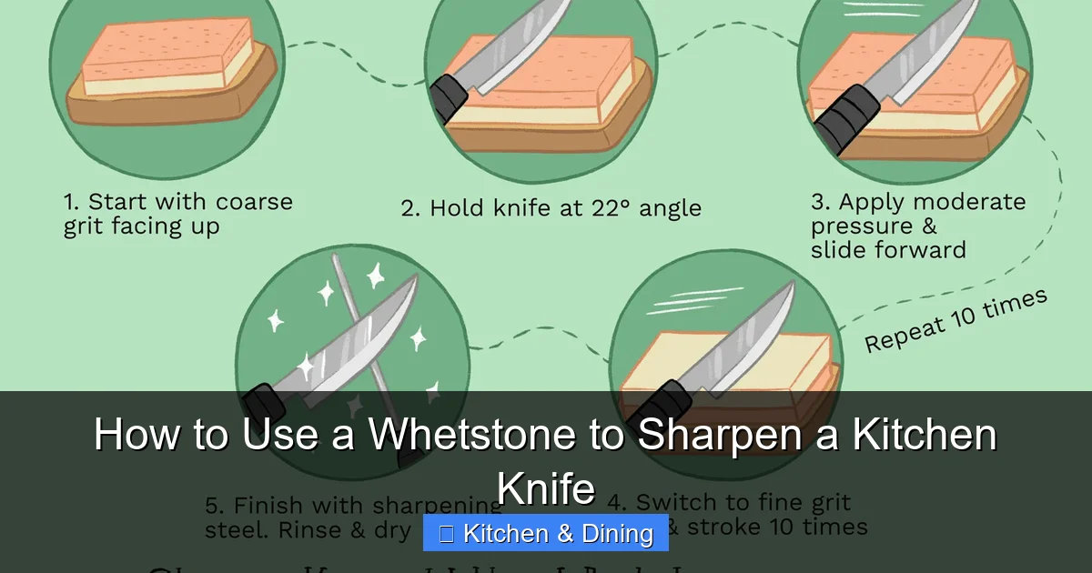 How to Use a Whetstone to Sharpen a Kitchen Knife