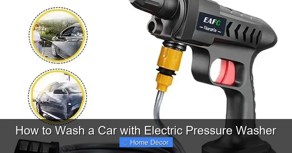 How to Wash a Car with Electric Pressure Washer