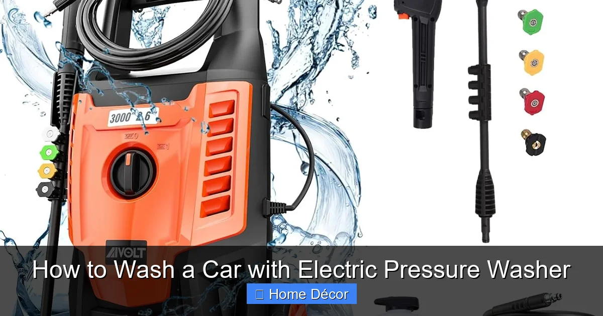 How to Wash a Car with Electric Pressure Washer