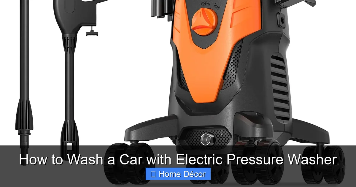 How to Wash a Car with Electric Pressure Washer