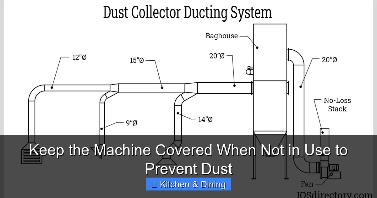 Keep the Machine Covered When Not in Use to Prevent Dust