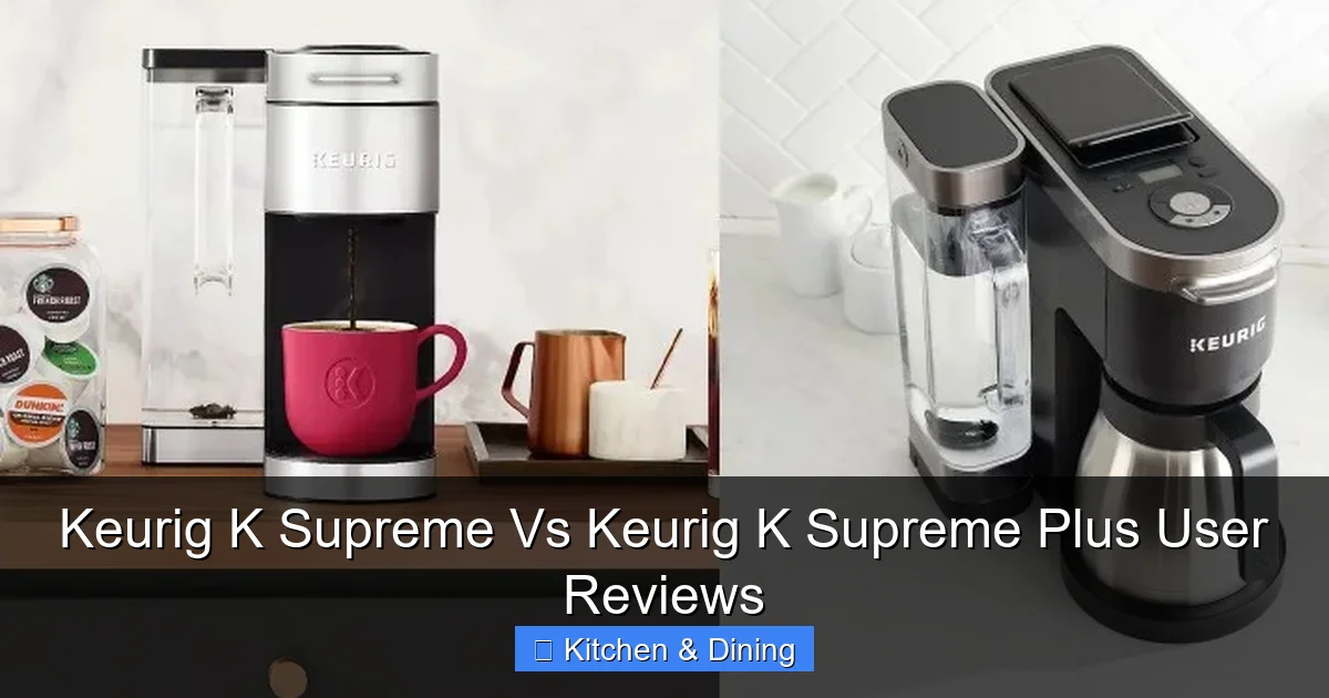 Keurig K Supreme Vs Keurig K Supreme Plus User Reviews