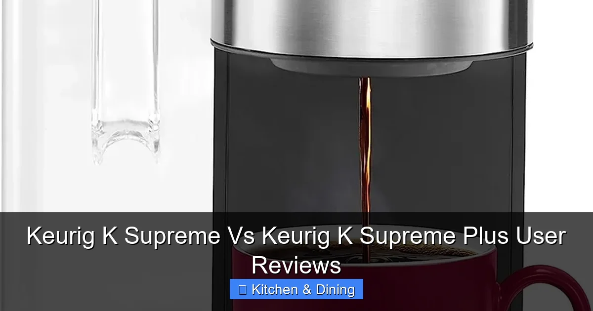 Keurig K Supreme Vs Keurig K Supreme Plus User Reviews
