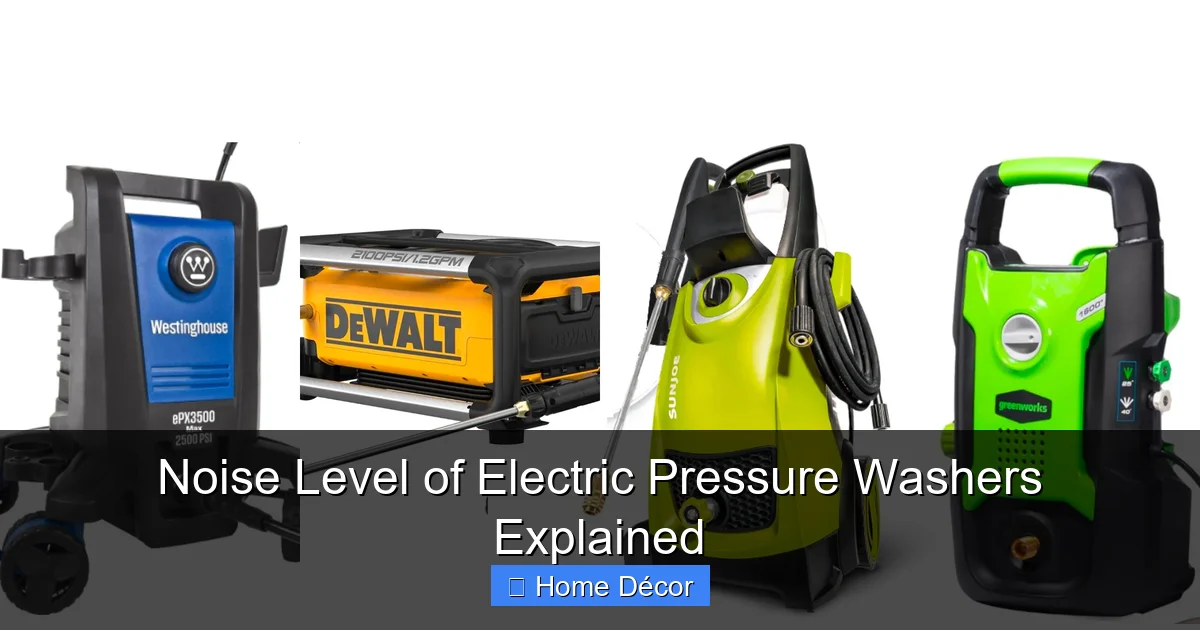 Noise Level of Electric Pressure Washers Explained