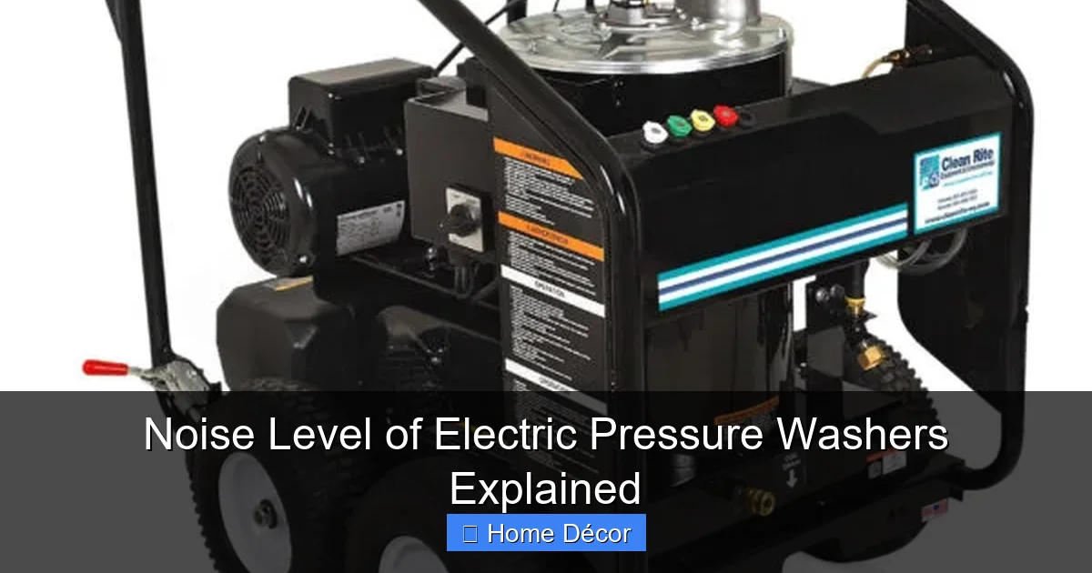 Noise Level of Electric Pressure Washers Explained