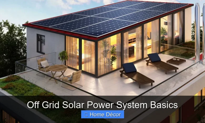 Off Grid Solar Power System Basics