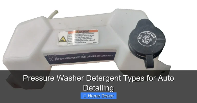 Pressure Washer Detergent Types for Auto Detailing
