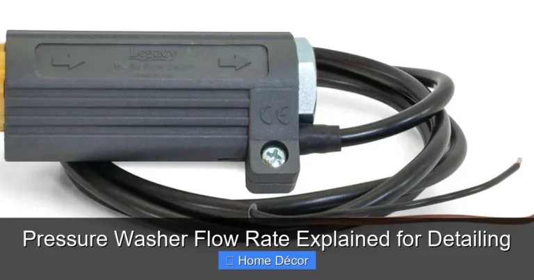 Pressure Washer Flow Rate Explained for Detailing