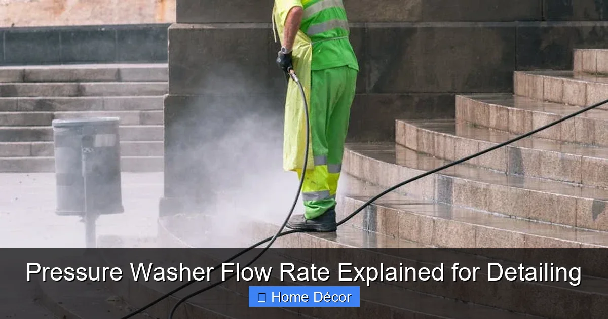 Pressure Washer Flow Rate Explained for Detailing