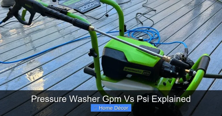 Pressure Washer Gpm Vs Psi Explained