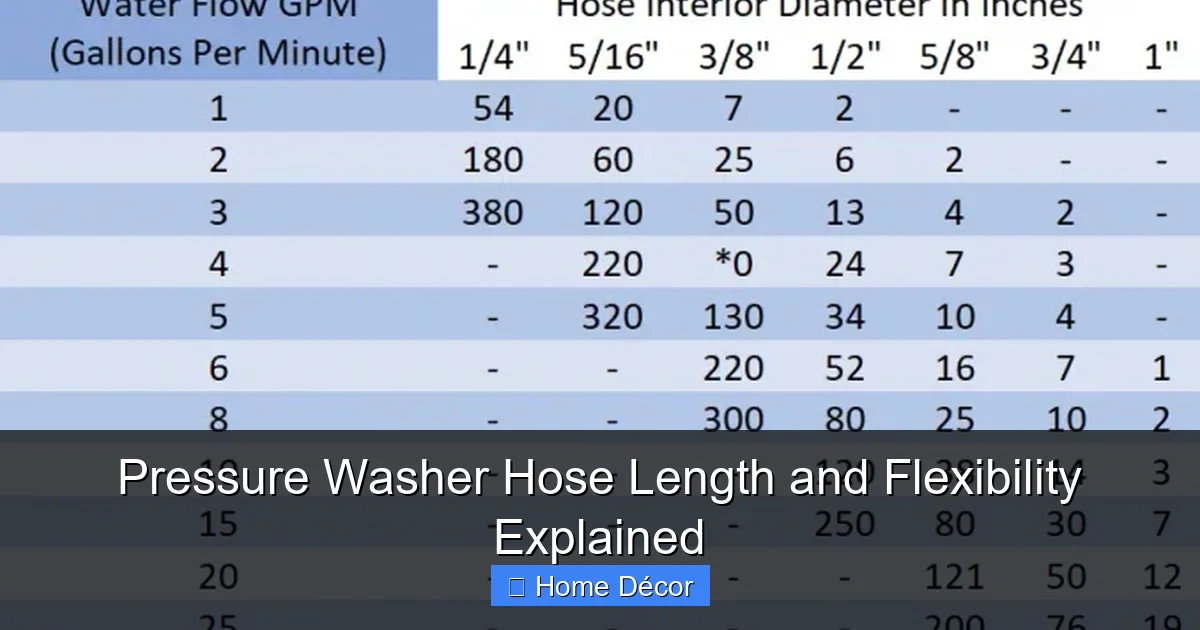Pressure Washer Hose Length and Flexibility Explained