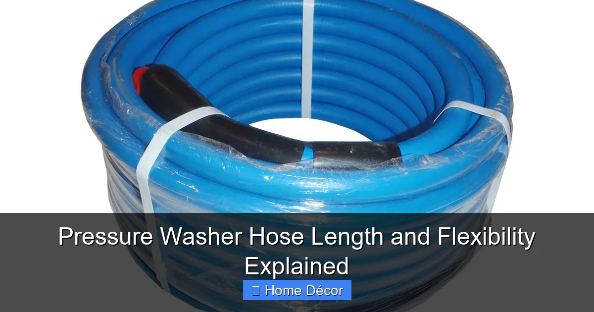 Pressure Washer Hose Length and Flexibility Explained