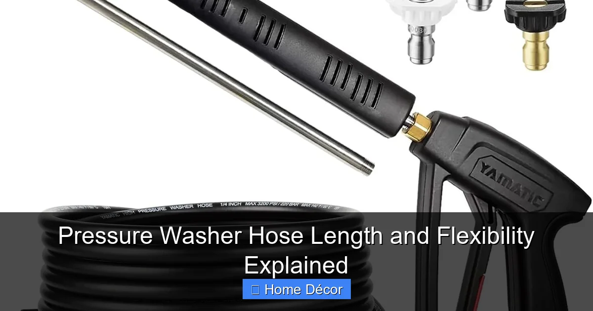 Pressure Washer Hose Length and Flexibility Explained