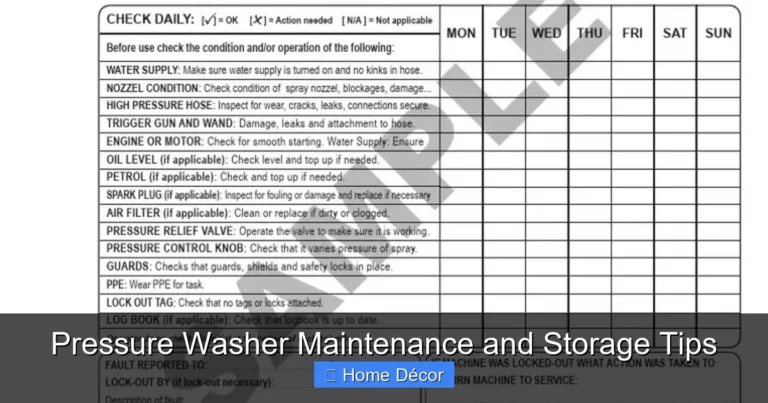 Pressure Washer Maintenance and Storage Tips