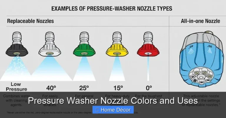 Pressure Washer Nozzle Colors and Uses