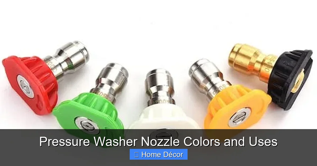 Pressure Washer Nozzle Colors and Uses