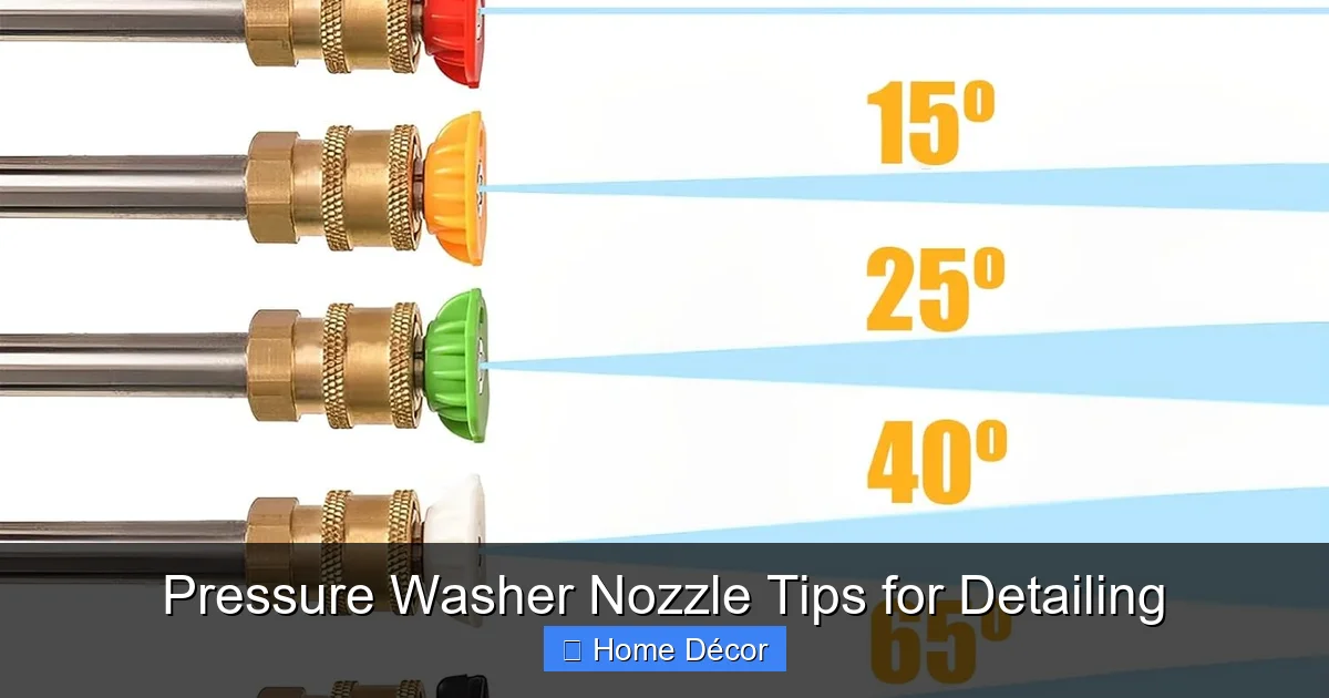 Pressure Washer Nozzle Tips for Detailing