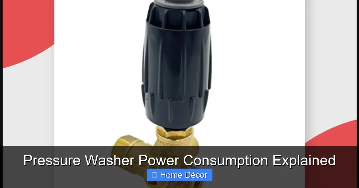 Pressure Washer Power Consumption Explained