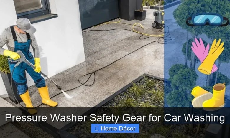 Pressure Washer Safety Gear for Car Washing