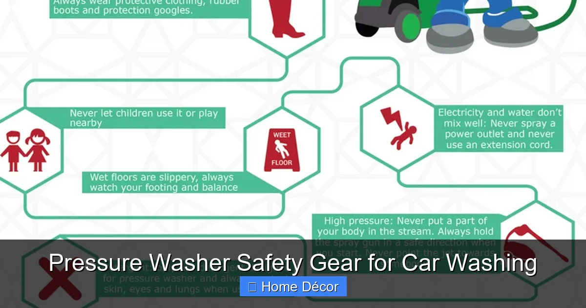 Pressure Washer Safety Gear for Car Washing