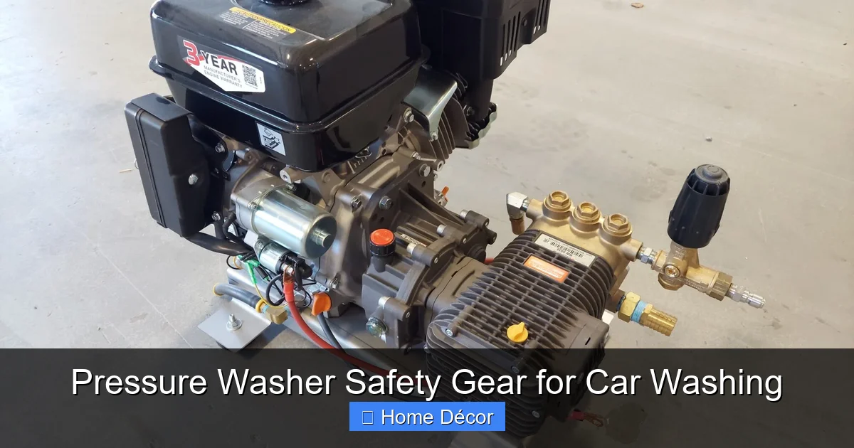 Pressure Washer Safety Gear for Car Washing