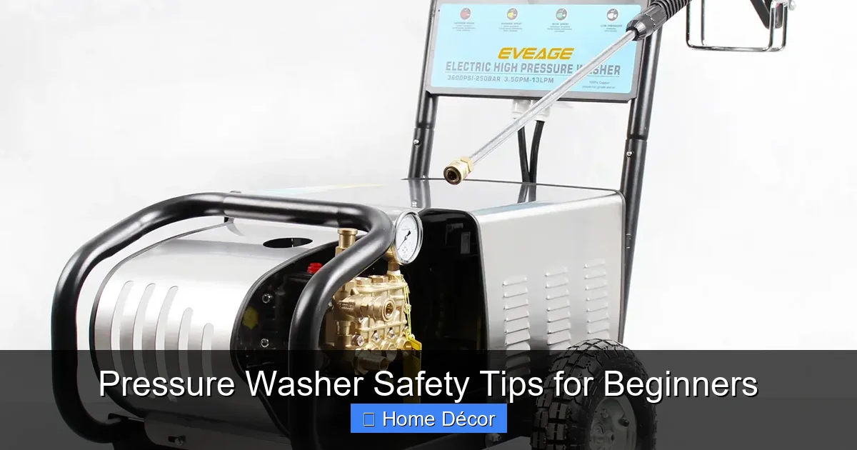 Pressure Washer Safety Tips for Beginners