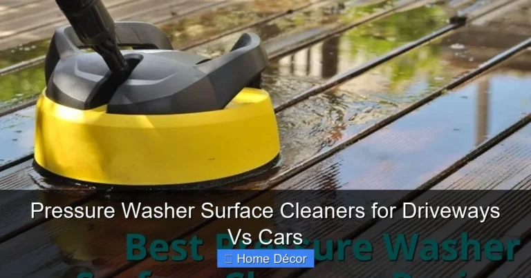 Pressure Washer Surface Cleaners for Driveways Vs Cars