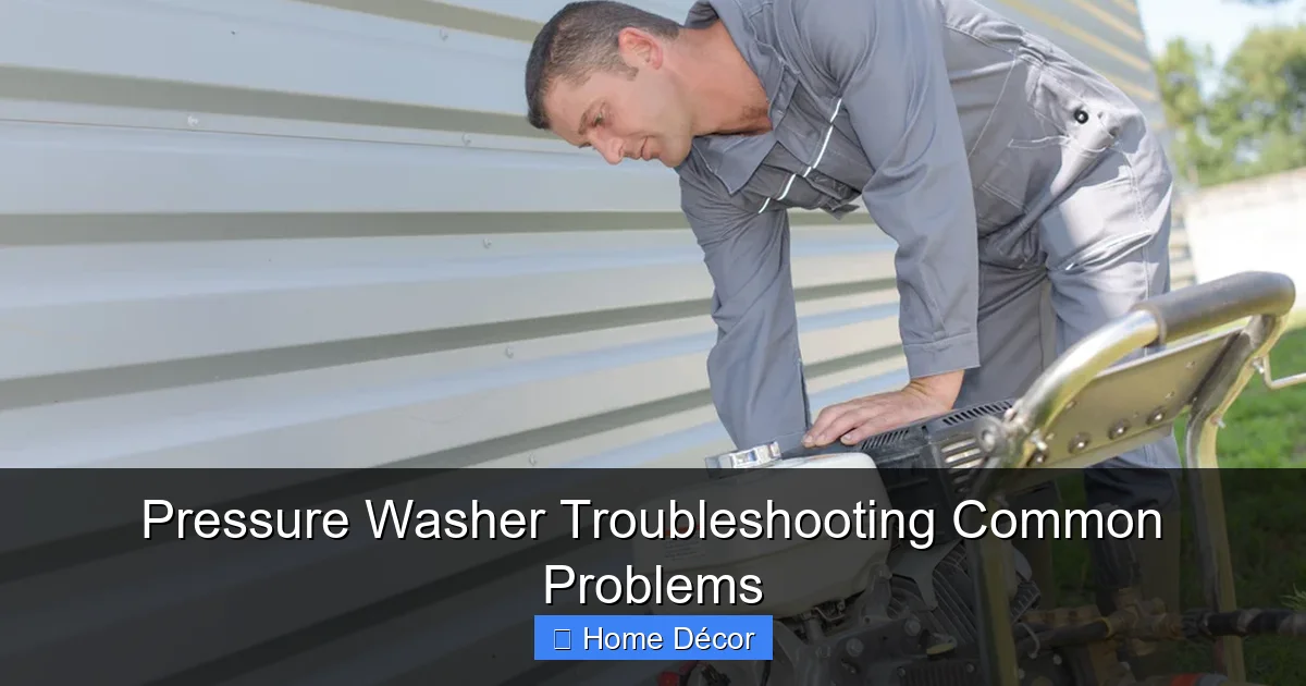 Pressure Washer Troubleshooting Common Problems