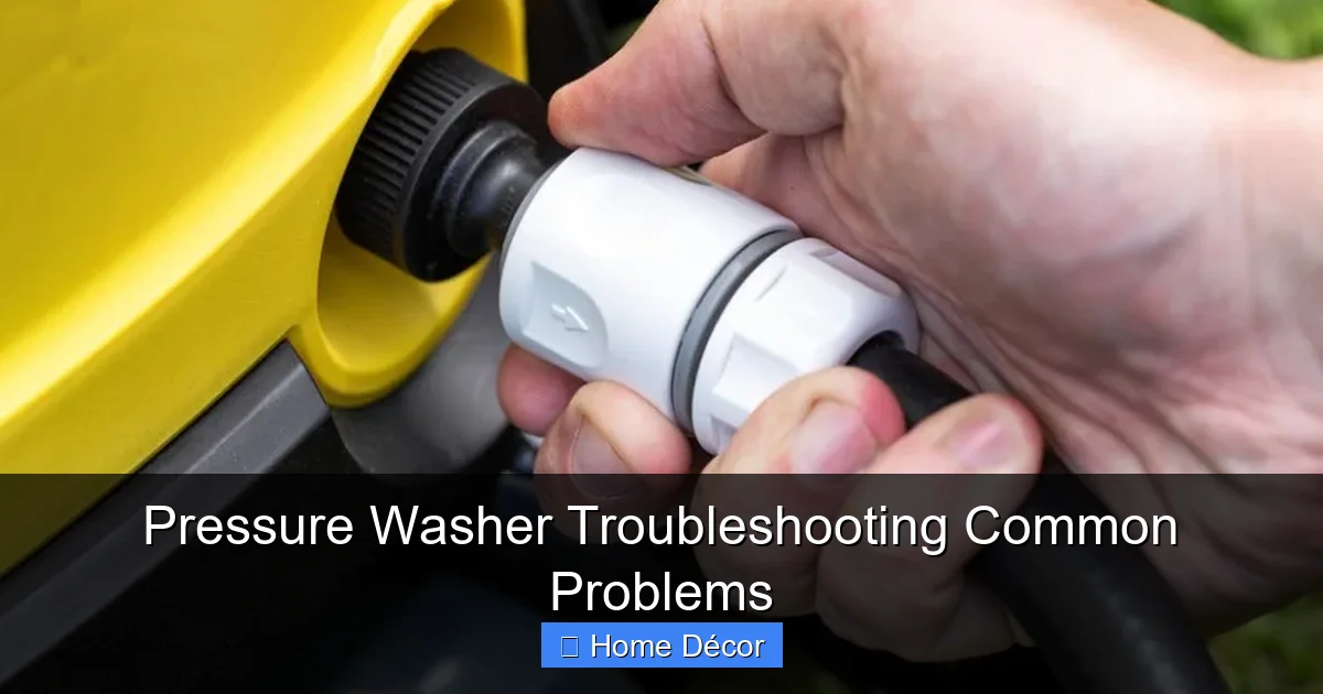 Pressure Washer Troubleshooting Common Problems