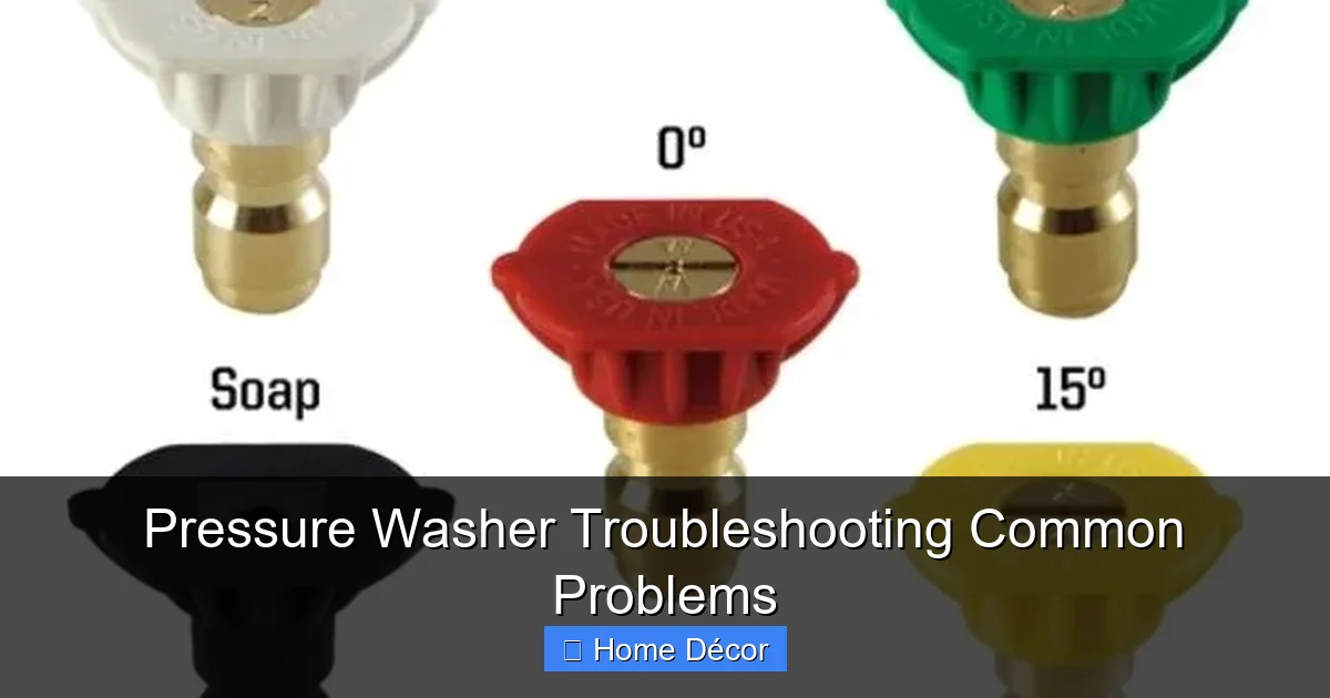 Pressure Washer Troubleshooting Common Problems