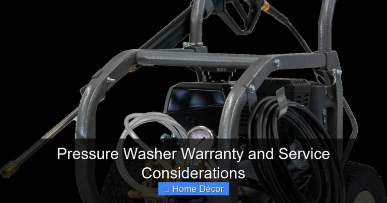 Pressure Washer Warranty and Service Considerations
