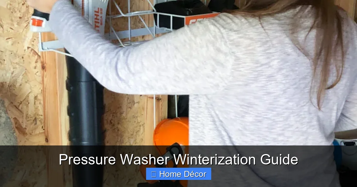 Pressure Washer Winterization Guide