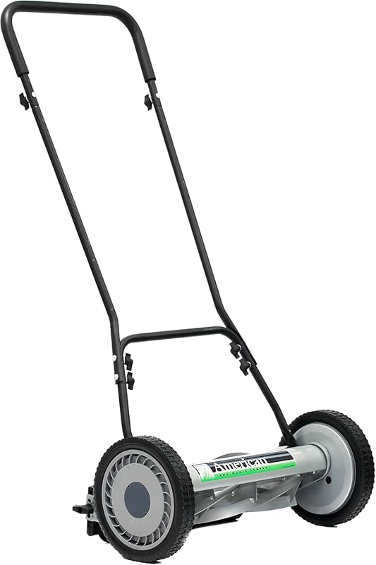 American Lawn Mower 18-Inch 5-Blade Push Reel Mower with Grass Bag