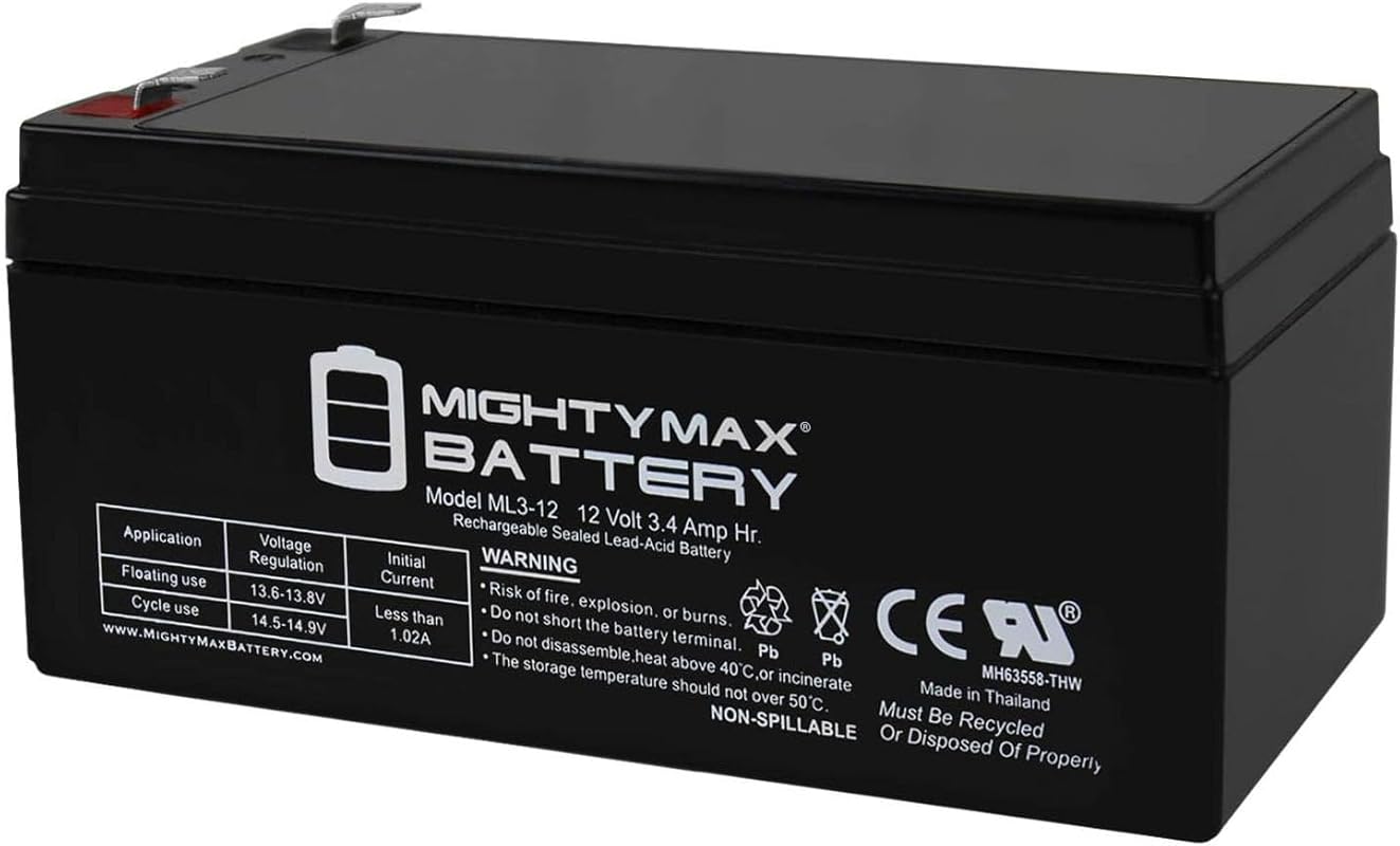 ML3-12 12V 3AH SLA AGM Battery with F1 Terminal