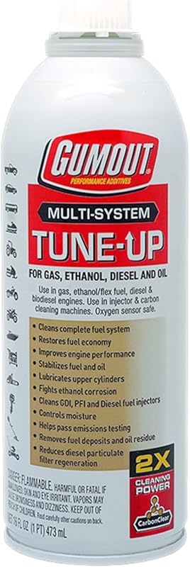 Gumout Multi-System Tune-Up: Fuel Stabilizer, Injector Cleaner, Gas Tr