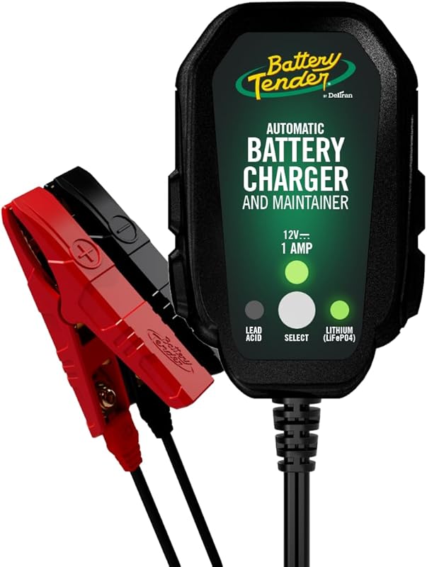 Battery Tender Junior 12V 800mA Smart Charger/Maintainer for Lead Acid
