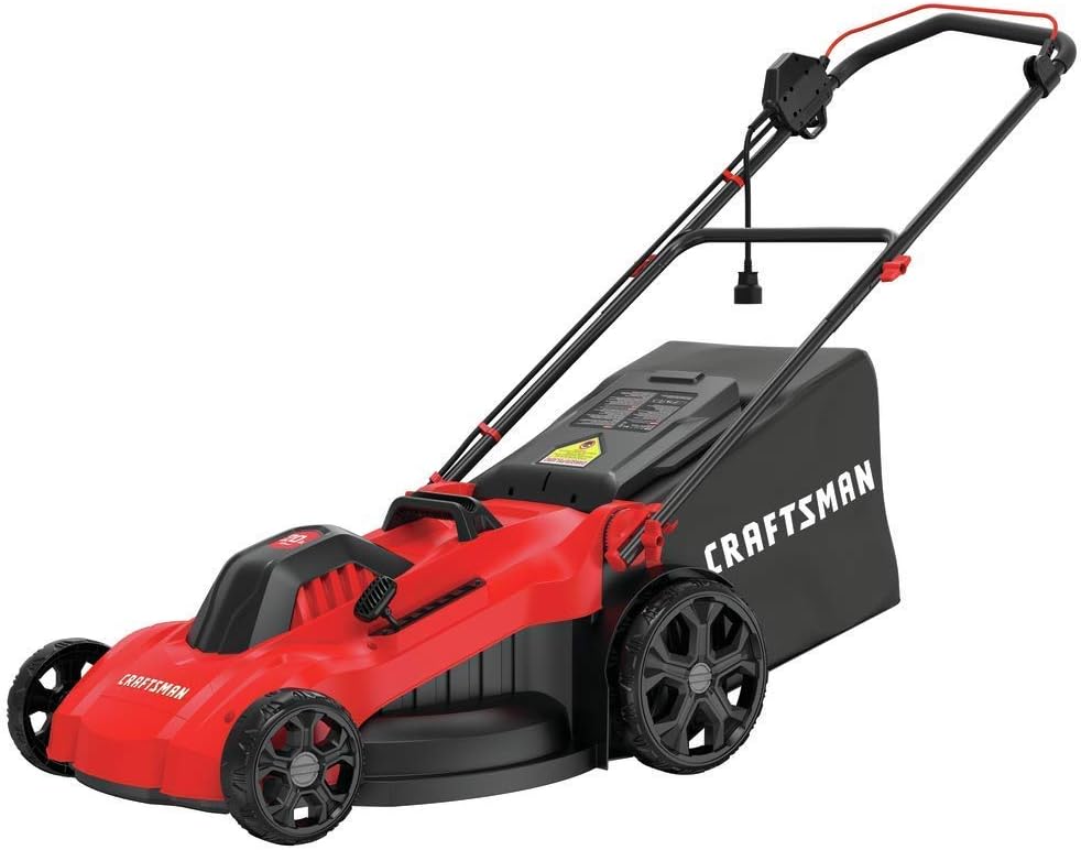 CRAFTSMAN CMEMW213 20-Inch Corded Electric Lawn Mower, 13-Ah, Powerful