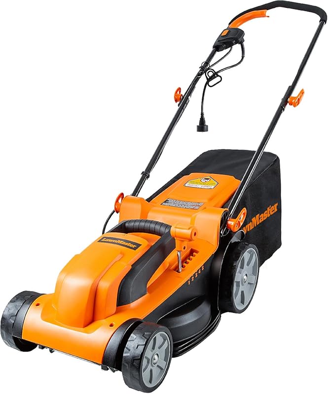 LawnMaster MEB1114K 15-Inch 11AMP Electric Corded Lawn Mower for Effic