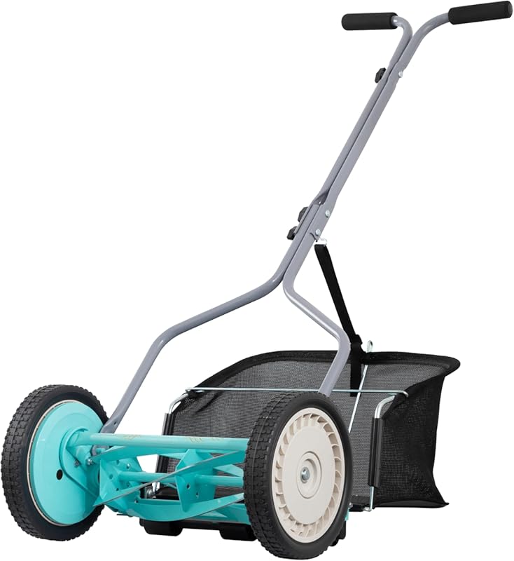 American Lawn Mower 14-Inch Push Reel Mower (1304-14GC) with Grass Cat