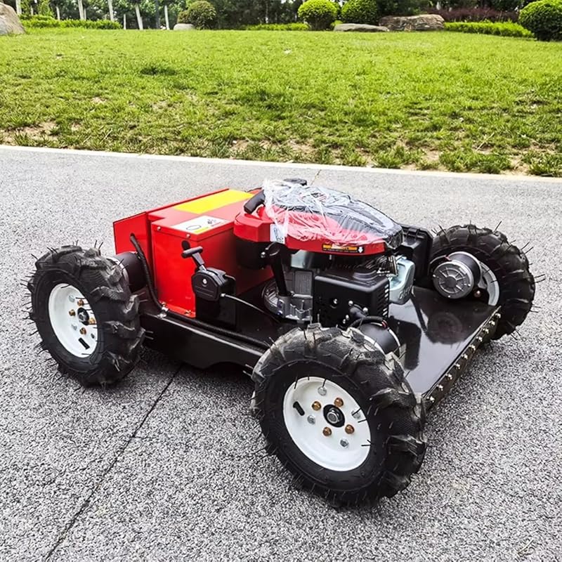 Remote Control Self-Propelled Lawn Mower, Automatic 4-Wheel Drive