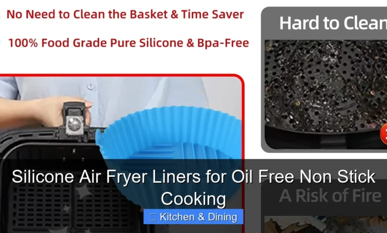 Silicone Air Fryer Liners for Oil Free Non Stick Cooking