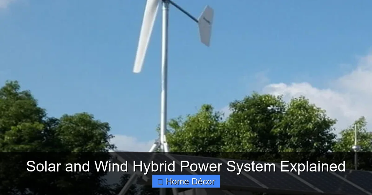 Solar and Wind Hybrid Power System Explained