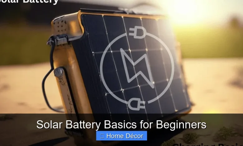 Solar Battery Basics for Beginners
