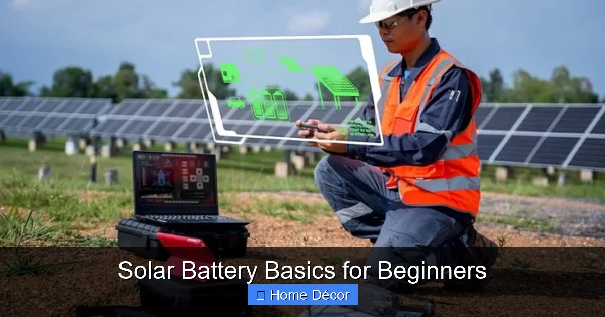 Solar Battery Basics for Beginners