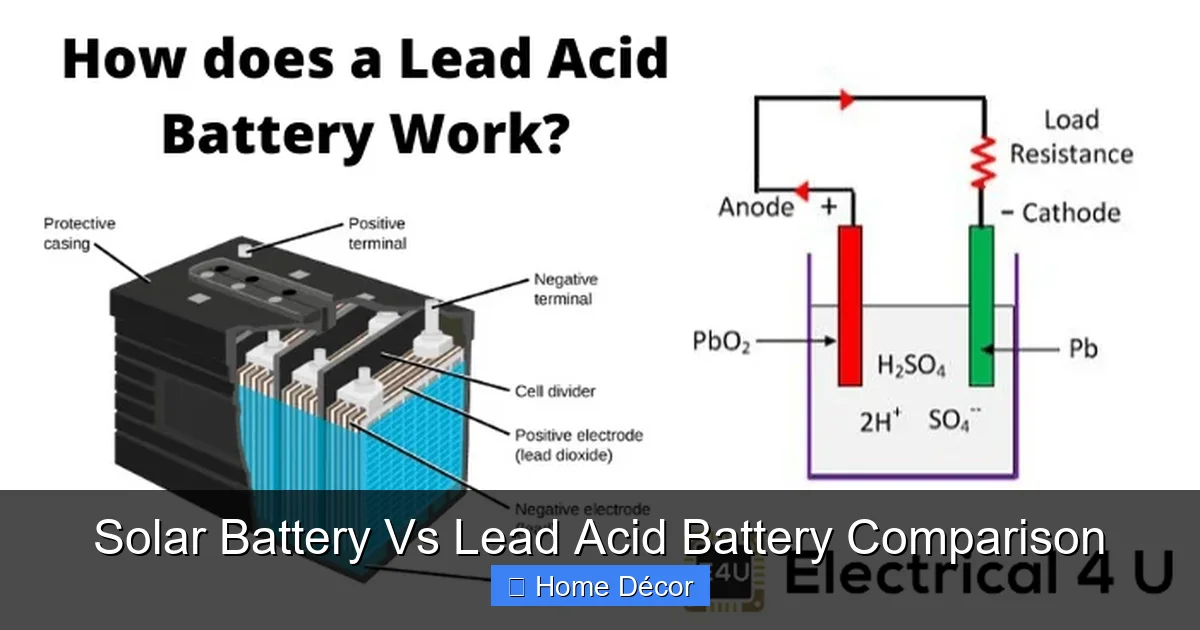 Solar Battery Vs Lead Acid Battery Comparison