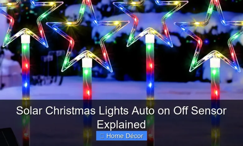 Solar Christmas Lights Auto on Off Sensor Explained